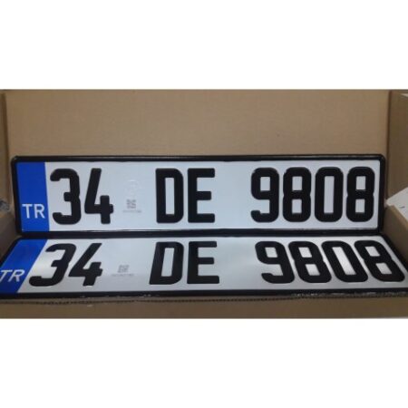 Mühürlü Standart Plaka