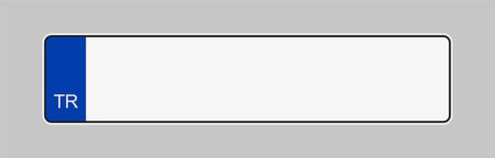 Boş Oto Plaka Sacı (Dekor)(Sipariş için iletişime geçiniz)